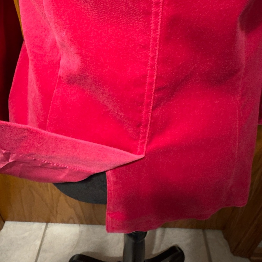 NWT Cinq A SEPT'S Velvet Lou Blazer, Berry, 6 - Picture 15 of 16
